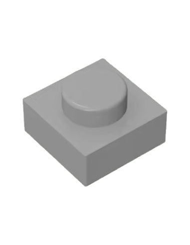 Brique 1x1 carré - Gris clair