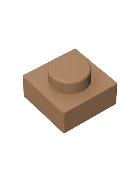 Ladrillo cuadrado de 1x1 - Turrón mediano