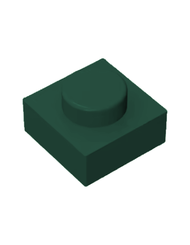Brique 1x1 carré - Vert foncé