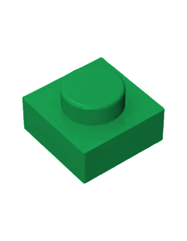 Brique 1x1 carré - Vert