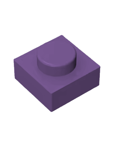 Brique 1x1 carré - Violet foncé