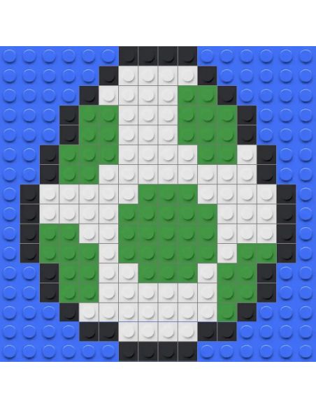 Kit Pixel Art Œuf de Yoshi – Mario Bros | 164 briques