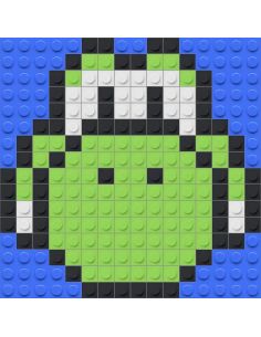 Buildable Yoshi Pixel Art Kit | 184 Bricks
