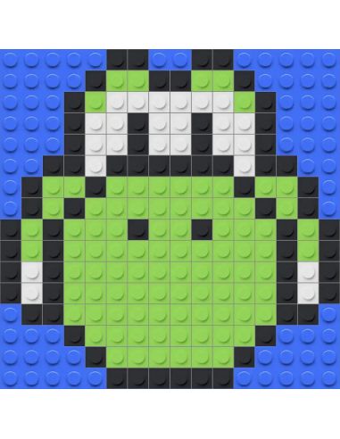 Kit Pixel Art Yoshi à construire | 184 briques