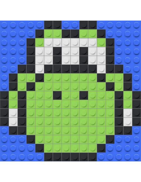 Kit Pixel Art Yoshi à construire | 184 briques