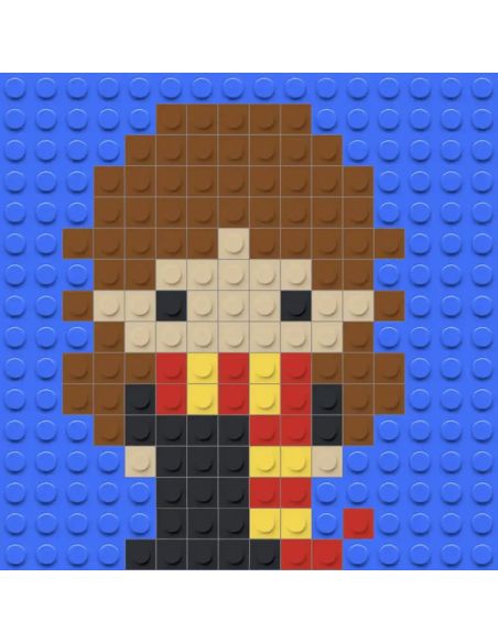 Hermione Granger en briques | Kit Pixel Art magique