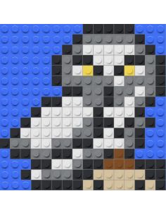 Hedwige Harry Potter | Mosaïque Pixel Art 178 briques