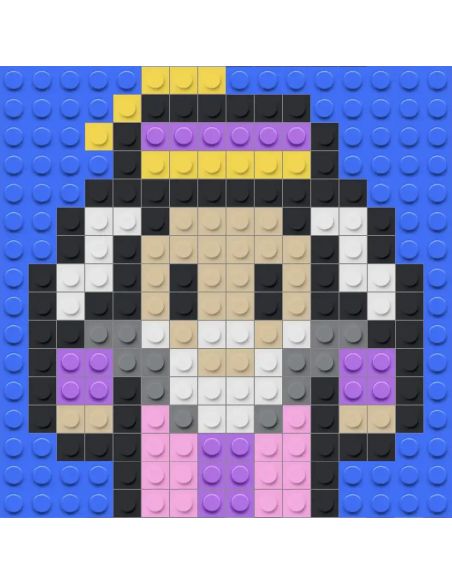 Albus Dumbledore en Pixel Art | 173 briques magiques