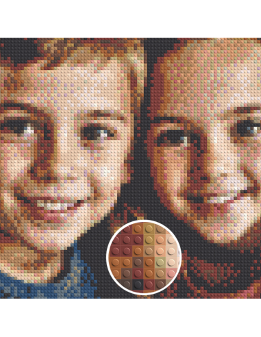 Créez votre tableau mosaïque personnalisé en briques Lego® compatibles à partir de votre photo