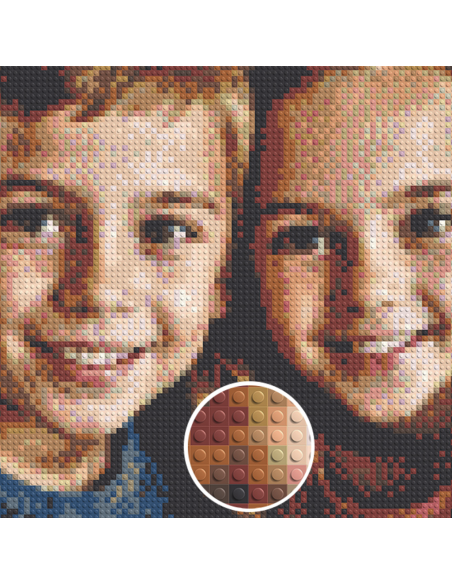 Créez votre tableau mosaïque personnalisé en briques Lego® compatibles à partir de votre photo