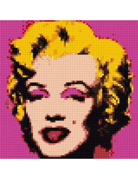 Marilyn Monroe 1967 Warhol | Tableau Pixel Art