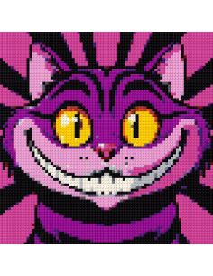 Cheshire Cat | Pop Art Brick Pixel Art Wall Art