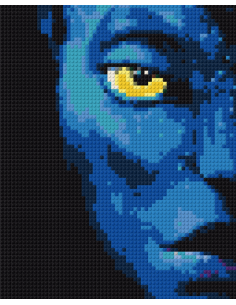 Blason Avatar – Pixel Art inspiré de James Cameron