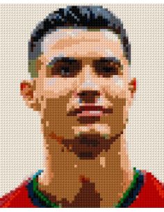 Cristiano Ronaldo – Star du Football en Pixel Art