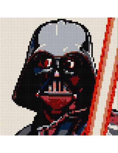 Dark Vador Star Wars – Portrait Pixel Art à Monter