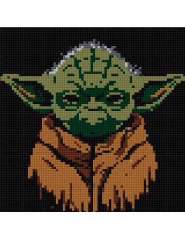 Yoda Star Wars – Maître Jedi en Pixel Art de Briques