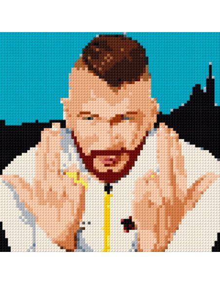 JUL – Rap français en portrait pixel art à construire
