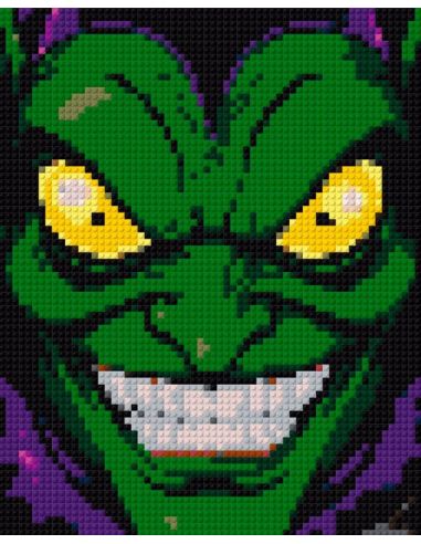 Le Bouffon Vert MARVEL – Méchant culte en Pixel Art