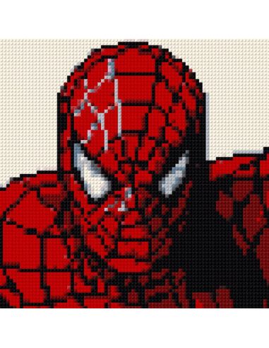 Spider-Man MARVEL | Tableau Pixel Art en Briques