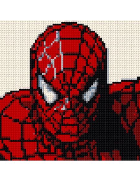 Spider-Man MARVEL | Tableau Pixel Art en Briques