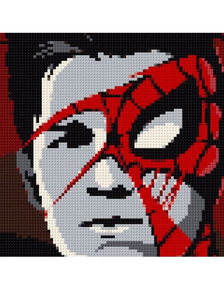 Peter Parker MARVEL | Tableau en Briques Pixel Art