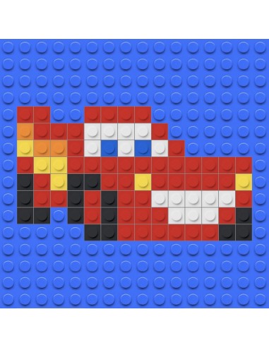Pixel art kit - Flash McQueen - Cars