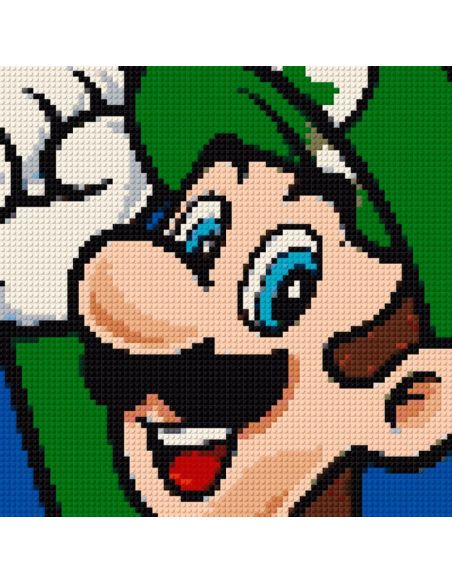 Luigi Nintendo – Héros de Super Mario en Pixel Art