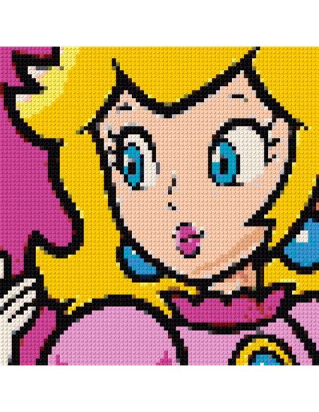 Princesa Peach Nintendo – Reino Champiñón en Pixel Art