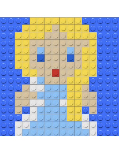 Kit pixel art - Elsa - La reine des neiges