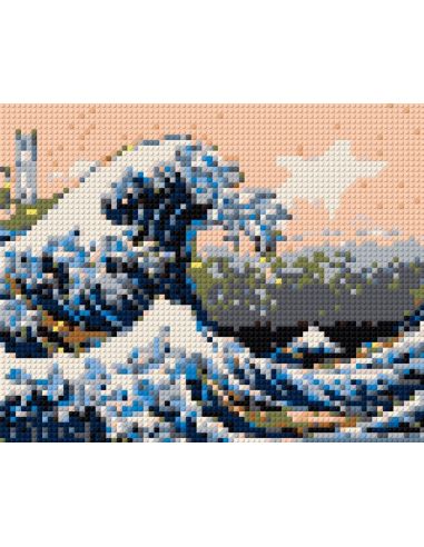 La Grande Vague de Kanagawa – Hokusai Pixel Art