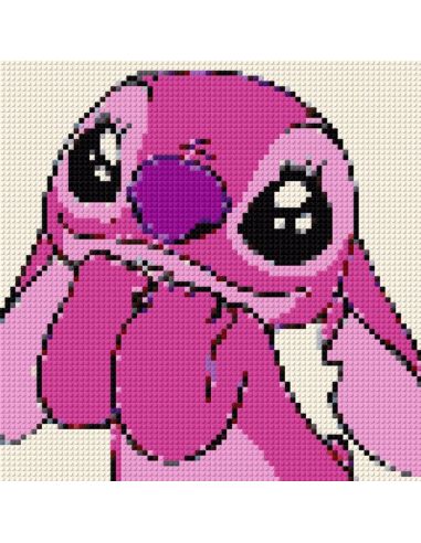 Angel Disney – Création Rose en Pixel Art à Construire