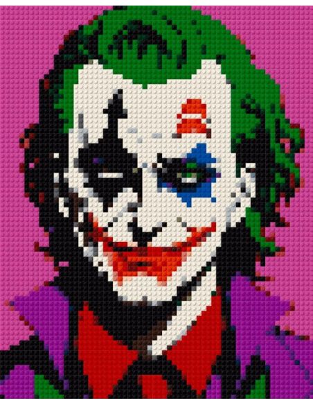 The Joker DC Comics – Chaos in Brick Pixel Art