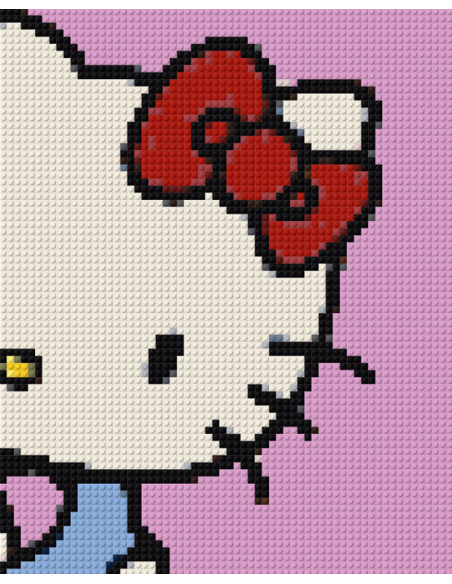 Hello Kitty SANRIO – Tableau Kawaii en Pixel Art